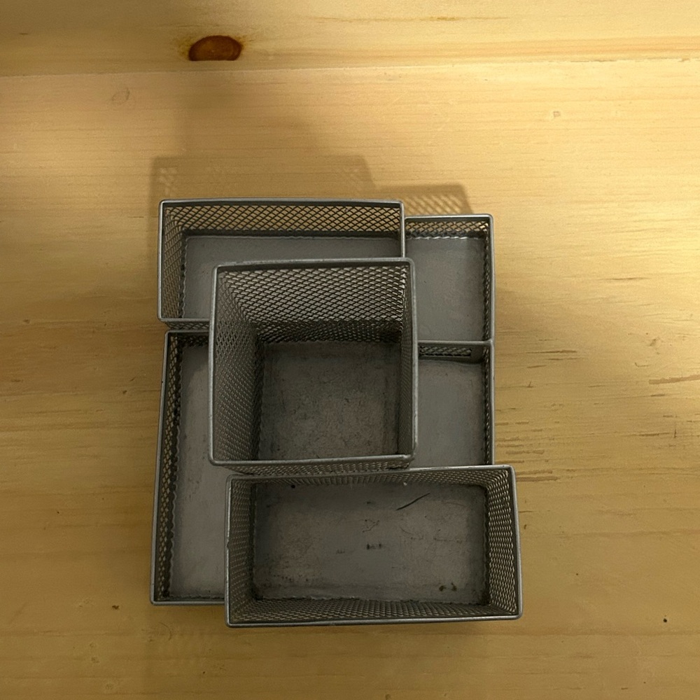 Metal Desk Organizer - Silver - Picture 5 of 5